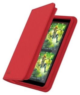 Zipfolio: 160  8-Pocket Xenoskin Red