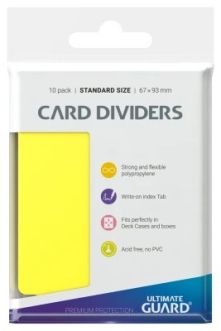 Card Dividers: Yellow