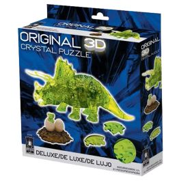Puzzle: 3D Crystal: Triceratops with Baby (Green)