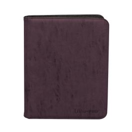 Pro-Binder: Premium Zippered 9-Pocket Suede - Amethyst