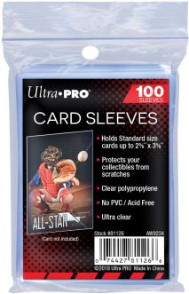 Toploader: 2-1/2" X 3-1/2" Easy Grip Sleeves (100)