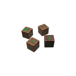 Dungeons & Dragons RPG: Heavy Metal Copper and Green D6 Dice Set
