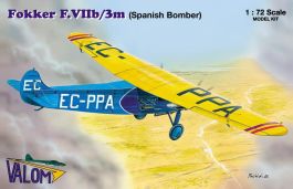 Valom 1/72 Fokker F.VIIb/3m (Spanish Bomber)