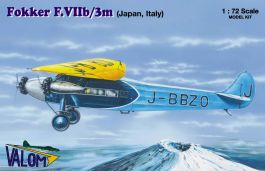Valom 1/72 Fokker F.VIIb/3m (Japan and Italy Markings)