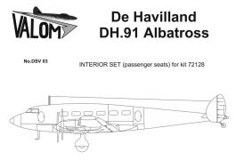Valom 1/72 Interior set for 72128 DH.91 Albatross
