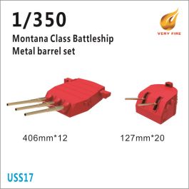 Very Fire 1/350 USS Montana Class Metal Barrels And Waterblast