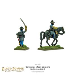 Black Powder: American Civil War - Confederate Officers Standing (Foot & Mounted) B