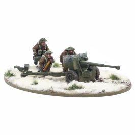 Bolt Action: 6 pdr Anti-Tank Gun with British Infantry (Winter) Crew