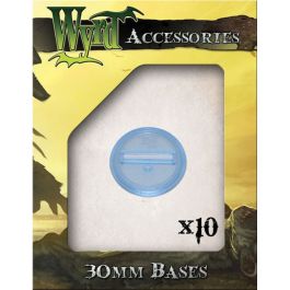 30mm Blue Translucent Bases (10)
