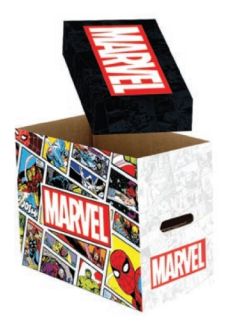 Short Comic Book Storage Box: Marvel