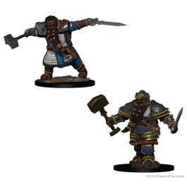 Dungeons & Dragons: Nolzur's Marvelous Minis: Dwarf Male Fighter W1 (Unpainted)