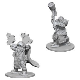 Dungeons & Dragons: Nolzur's Marvelous Minis: Dwarf Male Cleric W2 (Unpainted)