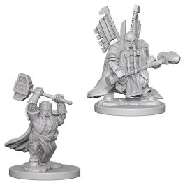 Dungeons & Dragons: Nolzur's Marvelous Minis: Dwarf Male Paladin W4 (Unpainted)
