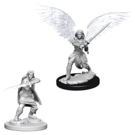 Dungeons & Dragons: Nolzur's Marvelous Minis: Female Aasimar Fighter W6 (Unpainted)