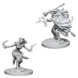 Dungeons & Dragons: Nolzur's Marvelous Minis: Female Tiefling Warlock W6 (Unpainted)