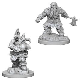 Dungeons & Dragons: Nolzur's Marvelous Minis: Male Dwarf Barbarian W6 (Unpainted)