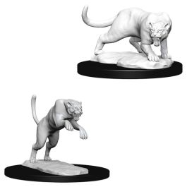 Dungeons & Dragons: Nolzur's Marvelous Minis: Panther & Leopard W6 (Unpainted)