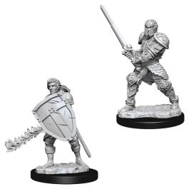 Dungeons & Dragons: Nolzur's Marvelous Minis: Male Human Fighter W8 (Unpainted)