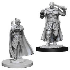 Dungeons & Dragons: Nolzur's Marvelous Minis: Human Ranger & Moon Elf Sorcerer W8 (Unpainted)