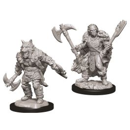 Dungeons & Dragons: Nolzur's Marvelous Minis: Male Half Orc Barbarian W9 (Unpainted)