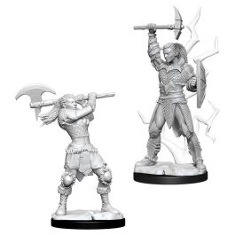 Dungeons & Dragons: Nolzur's Marvelous Minis: Female Goliath Barbarian W10 (Unpainted)