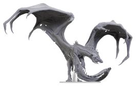 Dungeons & Dragons: Nolzur's Marvelous Unpainted Miniatures - Adult Black Dragon [NEW]