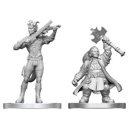 Dungeons & Dragons: Nolzur's Marvelous Miniatures: Tiefling Bard & Dwarf Cleric