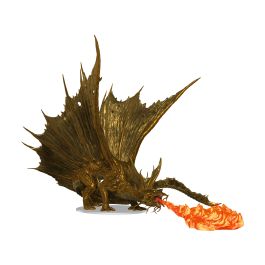 Dungeons & Dragons Fantasy Miniatures: Icons of the Realms - Adult Gold Dragon Premium Figure