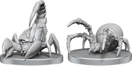 Pathfinder Battles Deep Cuts Unpainted Miniatures: Cave Scorpion & Hunting Spider