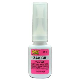 Filler: 1/4oz Zap CA 1-5 Seconds
